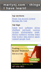 Mobile Screenshot of martynj.com